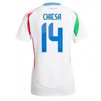 Italien Federico Chiesa #14 Bortatröja Kvinnor EM 2024 Korta ärmar